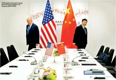  ??  ?? US President Donald Trump and Chinese President Xi Jinping. (REUTERS)