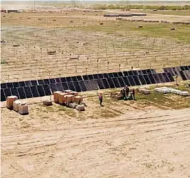  ?? CORTESÍA: ZUMA ENERGÍA ?? Parque Solar Santa María, de la empresa Zuma Energy, ubicado en Chihuahua