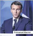  ??  ?? Emmanuel Macron