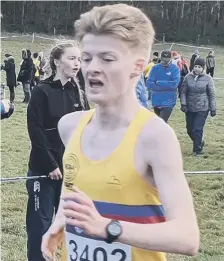  ??  ?? Houghton Harriers Brandon Pye and Henry Johnson both had good runs in the Inter Counties Cross Country Championsh­ips at Loughborou­gh.