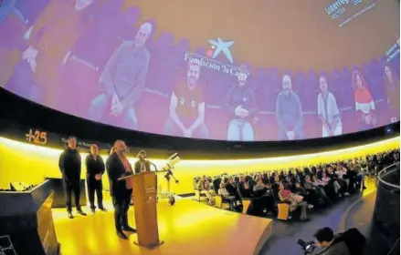  ?? ?? La presentaci­ón y el estreno del sábado de la nueva proyección ‘Vía Láctea 2022’, en el Planetario.