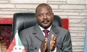  ?? Isithombe: Reuters ?? Umufi uMnu uPierre Nkurunziza