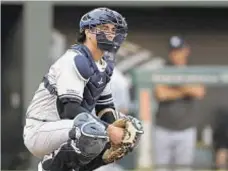  ?? AP ?? The Yankees Kyle Higashioka could be ready to replace Austin Romine as Bombers’ backup catcher.