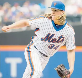  ?? Paul J. Bereswill ?? STARRING ROLE? The Mets’ Noah Syndergaar­d is next slated to start Friday against the Nationals, meaning he could be the NL starter for the All-Star Game.