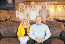  ?? E! Entertainm­ent ?? Terry and Tammy Bradshaw, front, are shown with their daughters, from left, Rachel Bradshaw, Lacey Hester and Erin Bradshaw. The family stars in the new reality series “The Bradshaw Bunch.”
