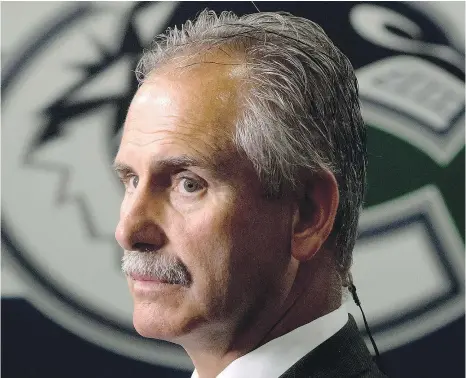  ?? — THE CANADIAN PRESS FILES ?? Imagine if the Canucks decided to part ways with head coach Willie Desjardins, pictured. With whom would they replace him? And would the coach be able to fix the team’s broken parts?