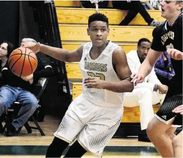  ?? David Hopper photos / For the Chronicle ?? The Woodlands Christian Academy’s Zach Baker and the Warriors travel to Katy to face Faith West Academy Friday.