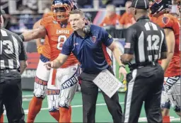  ?? Jim Franco / Special to the Times Union ?? Former Albany Empire head coach Rob Keefe has a career coaching record in Arena football of 83-40, a .675 winning percentage.