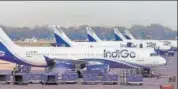  ?? PTI FILE PHOTO ?? Three IndiGo planes were already on the ground following similar engine problems since February.