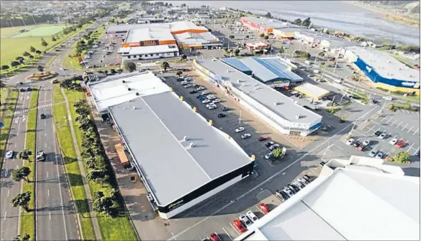  ??  ?? A bird’s-eye view of Porirua MegaCentre, part of which has been sold by Argosy Property.