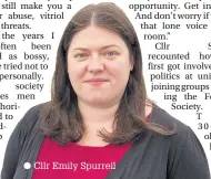  ?? Cllr Emily Spurrell ??