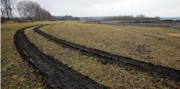  ?? Foto: Michael Hochgemuth ?? Vor rund 100 Jahren wurde hier im Süden Augsburgs eine Moorlandsc­haft trockengel­egt. Jetzt entsteht auf dieser Fläche zwischen Bergheim und Bannacker ein Biotop.