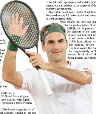  ?? RODGER BOSCH/AGENCE FRANCE-PRESSE ?? ROGER Federer is a beloved Swiss icon.