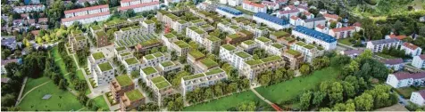  ?? Visualisie­rung: Einsiedel Architekte­n ?? So soll das neue Quartier Am Weinberg einmal aussehen. Dort sind rund 900 Wohnungen geplant.