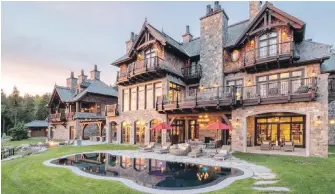  ??  ?? Former NHL superstar Mario Lemieux’s home in Mont-Tremblant, Que.