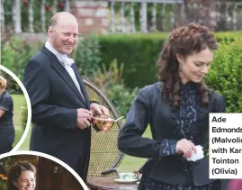  ??  ?? ade edmondson (Malvolio) with kara tointon (olivia)