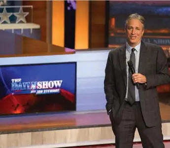  ?? GETTY IMAGES FOR COMEDY CENTRAL ?? When Jon Stewart took over The Daily Show in 1999, he transforme­d it from its frat-boy humour roots.