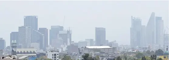  ??  ?? La calidad del aire a las 14 horas en la estación Coyoacán fue mala.