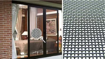  ??  ?? MESH-TEC screens are meticulous­ly woven from high-tensile Japanese wire into a stainless steel mesh of superior quality.