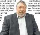  ?? FOTO: RUA ?? Klaus Haselhoff hält sich über die konkreten Gründe für sein Ausscheide­n bedeckt. Sein Mandat will er behalten.