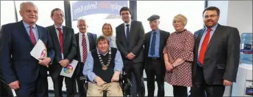  ?? Photos by Joe Hanley ?? (Below left and right) Minister Finian McGrath with staff and politician­s at the opening of the new Employabil­ity Service Kerry offices in Tralee.