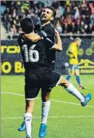  ?? FOTO: EFE ?? Navas y Nolito, goleadores en Cádiz