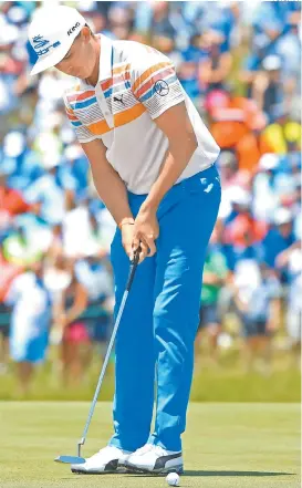  ??  ?? Rickie Fowler, líder del US Open