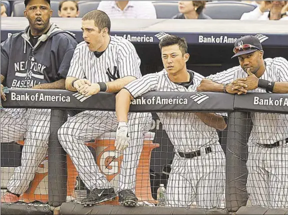  ??  ?? It’s long day for Yankees, and not just because they play doublehead­er. High-powered Toronto swats five home runs and sweeps doublehead­er to expand AL East lead to 4½ games over Bombers.