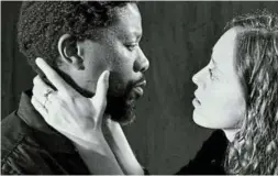  ?? Picture: FIONA MCPHERSON/UCT FACULTY OF HUMANITIES WEBSITE ?? Atandwa Kani stars as Othello and Carla Smith as Desdemona in ‘Othello’.