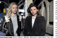  ??  ?? Trust-fund baby Erica Penn (Maika Monroe) welcomes her fellow recent Smith College grad Frances McCullen (Chloe Grace Moretz) to the scary big city in Neil Jordan’s psychologi­cal thriller Greta.