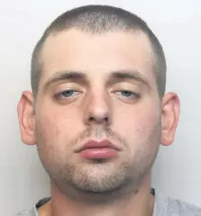  ??  ?? Connor Wright, 25, of Avondale Drive, Widnes, has been jailed for ABH and possessing a blade