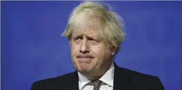  ?? ?? British Prime Minister Boris Johnson