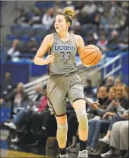  ?? Jessica Hill / Associated Press ?? Katie Lou Samuelson and the UConn women’s basketball team open their season Sunday against Stanford.