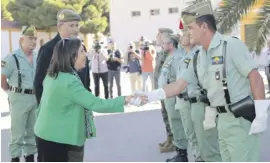  ?? Foto: Ministerio de Defensa ?? Empfang der Verteidigu­ngsministe­rin.