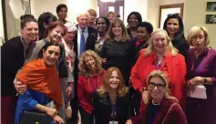  ?? (Courtesy) ?? US AMBASSADOR David Friedman and his wife, Tammy, with members of the Internatio­nal Women’s Club