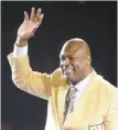  ?? Scott Heckel / The Repository 2015 ?? Charles Haley entered the Hall of Fame last year.