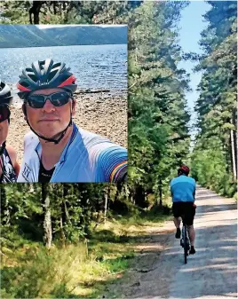  ??  ?? ● Matt Foggin and wife Liz are raising funds for the Formby Befriendin­g Scheme to support these activities by cycling 970 miles from Land’s End to John O’ Groats over just nine days