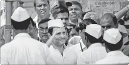  ??  ?? Congress vice-president Rahul Gandhi during an election rally in Barbigha on Wednesday.