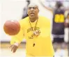  ?? GENE SWEENEY JR./BALTIMORE SUN ?? Bowie State men’s basketball coach Darrell Brooks, seen during a practice last spring, learned last month the CIAA was canceling its upcoming season.