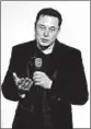  ?? MARCIO JOSE SANCHEZ/AP ?? Elon Musk’s goal for his undergroun­d tunnel system is to “solve the problem of soul-destroying traffic.”