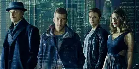  ??  ?? Illusionis­ti Da sinistra, Woody Harrelson, Jesse Eisenberg, Dave Franco e Lizzy Kaplan nel sequel di «Now You See Me - I maghi del crimine» (2013)