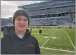  ?? SUBMITTED ?? Triston O’Brien, a junior at NDCL, at Michigan State’s game against Illinois last season.