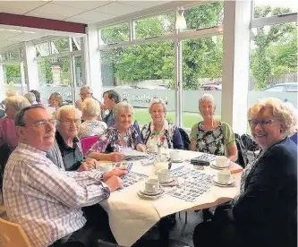  ??  ?? Long-serving volunteers from John Storer House and Shepshed Volunteer Centre had their hard work recognised at a special event. Pictured, from left to right, are volunteers Colin Smith, Bob Cademan, Pam Spiby, Audrey Evans, Lyn Symonds and Janice...