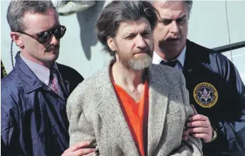  ??  ?? Ted Kaczynski is serving a life sentence in a federal prison in Florence, Colorado