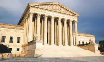  ?? PATRICK SEMANSKY AP ?? The new term of the Supreme Court opens Monday. On the docket is a case from Delaware about appointing new justices to its Supreme Court.