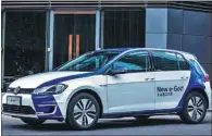  ?? PROVIDED TO CHINA DAILY ?? Volkswagen Import’s new e-Golf can reach 80 percent of its charging capacity within 40 minutes using the fast charging network.
