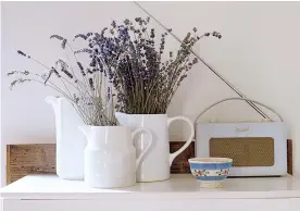  ??  ?? PURPLE POWER: Pruned lavender can give any home’s interior a boost