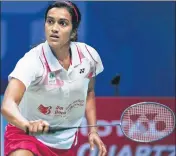  ??  ?? PV Sindhu entered the quarterfin­als of the Korea Open with a 2220, 2117 win over Thailand’s Nitchaon Jindapol. GETTY IMAGES