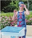  ?? Foto: Ricarda Reitenauer ?? Alina Meiller vom Schwimmtea­m Neu säß räumte einen kompletten Medaillen satz ab.