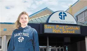  ?? JULIE JOCSAK TORSTAR ?? “I had great teachers that prepared us well,” says Charlotte Johnstone, a Grade 11 student at Saint Paul Catholic High School who, because of the pandemic, only recently took her first secondary school exams.